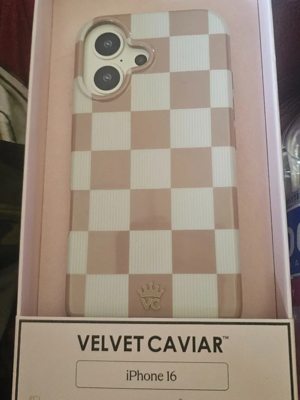 iPhone 16 Velvet Caviar Nude Vibe Checker Case for MagSafe • 10ft Drop Tested